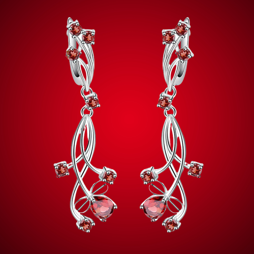 Petali di Rosso - Earrings