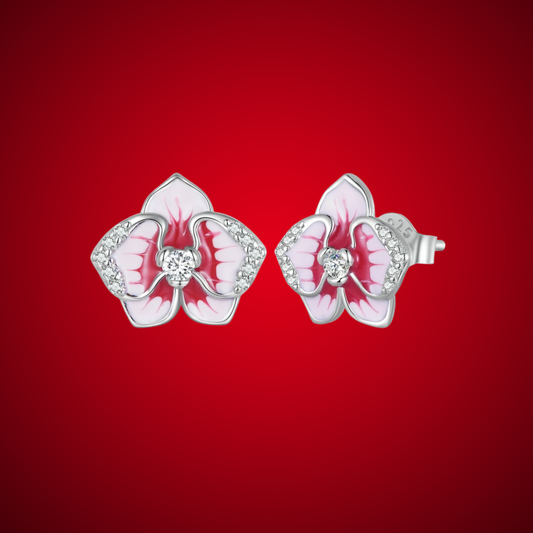 Orchidea Rossa - Earrings