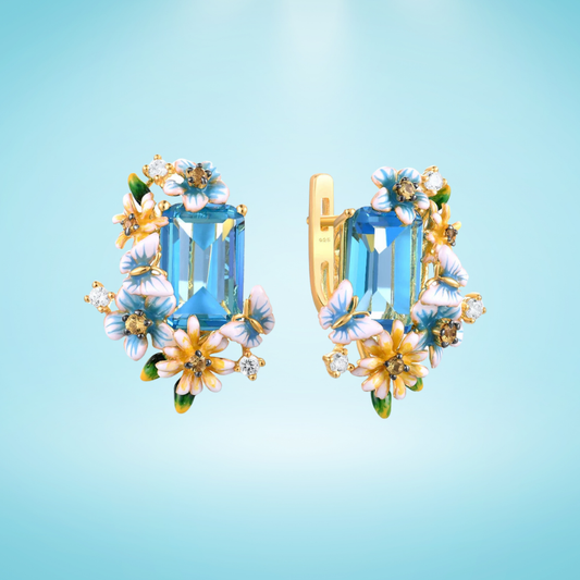 Mazzolino Blu - Earrings