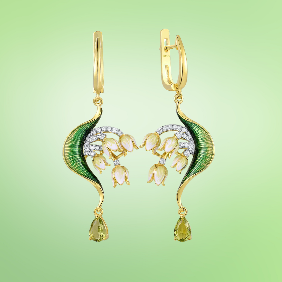 Grappolo di Foglie - Earrings