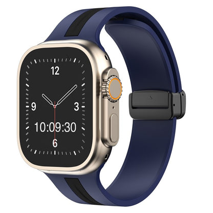 TO FIT: APPLE WATCH® - Stripe Magnetic Silicone Strap - Adorn & Adore