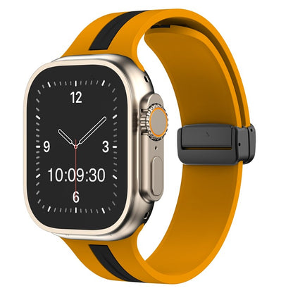 TO FIT: APPLE WATCH® - Stripe Magnetic Silicone Strap - Adorn & Adore