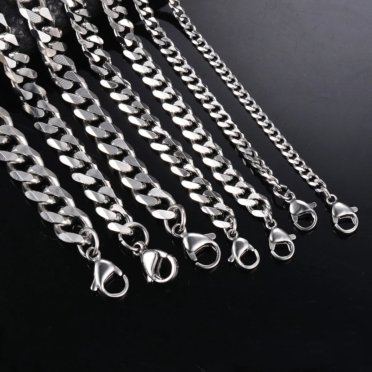 3.6mm-9mm Stainless Steel Curb Chain