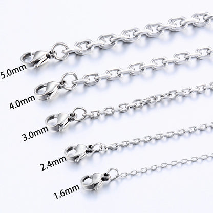 Stainless Steel Belcher Chain 1.6mm-5mm