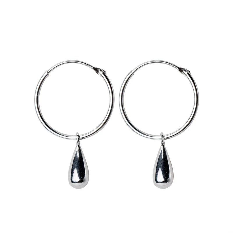 Water Drop 925 Sterling Silver Stud Earrings