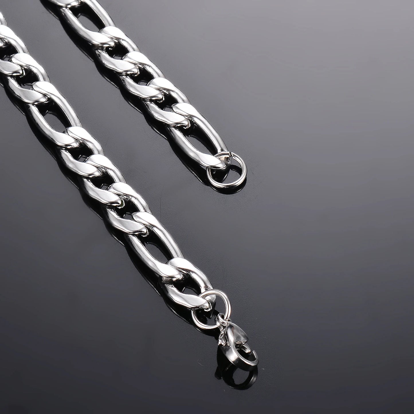 3-7.5mm Figaro Chain Stainless Steel Chain