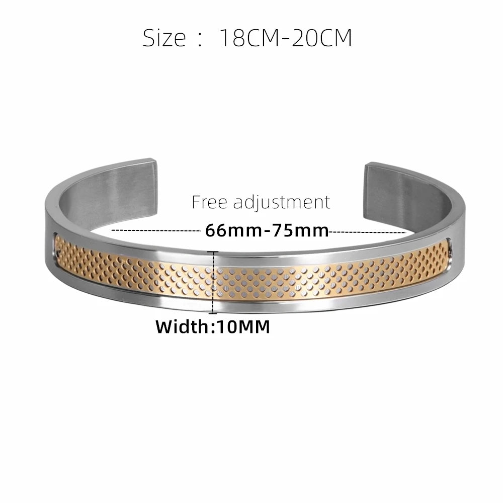 Stainless steel Cuff bangle