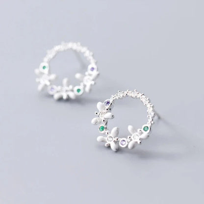 925 Sterling Silver Stud Eearrings (2 Colors)