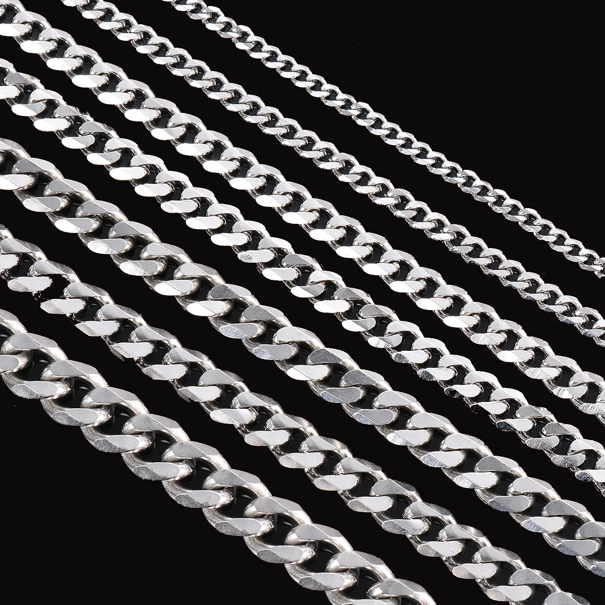 3.6mm-9mm Stainless Steel Curb Chain