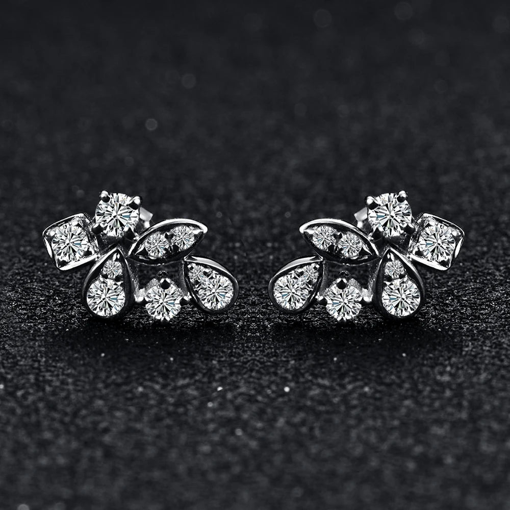 Moissanite 925 Sterling Silver Stud Earrings