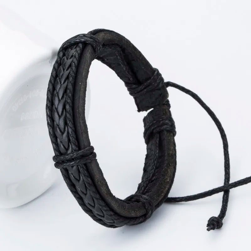 Multi Choice Handmade braided leather twist bracelets