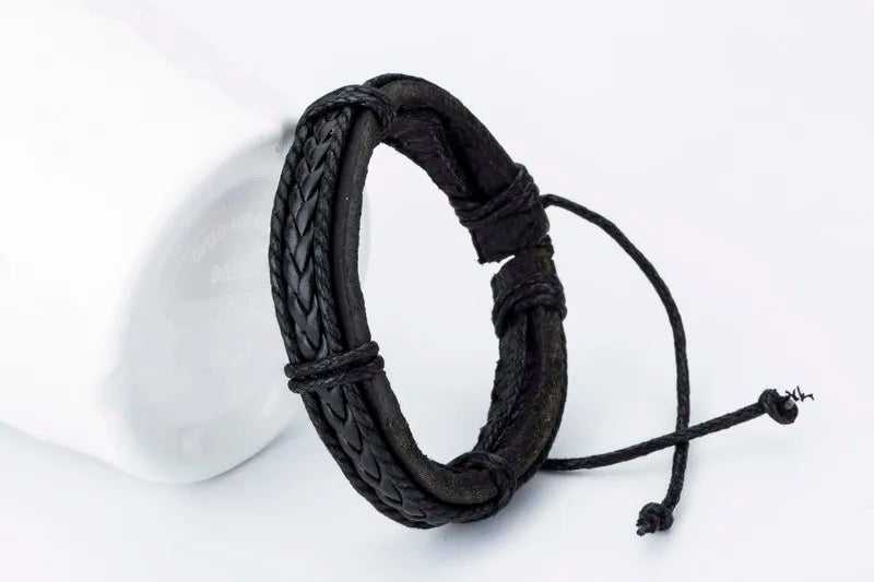 Multi Choice Handmade braided leather twist bracelets