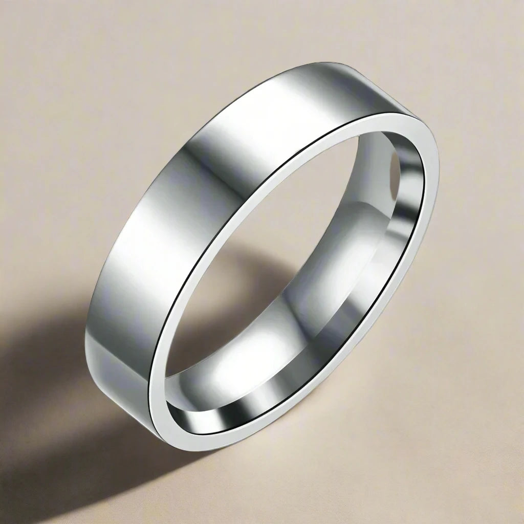 Stainless Steel Black Rings