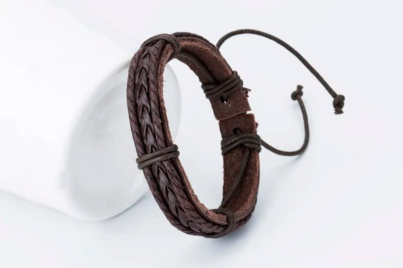 Multi Choice Handmade braided leather twist bracelets