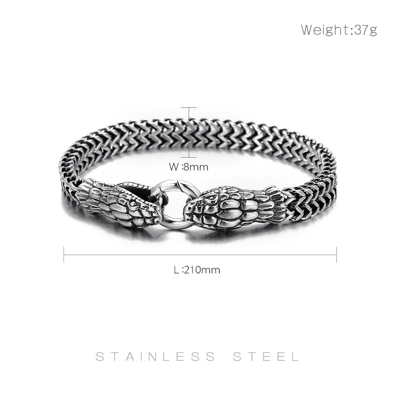 Stainless Steel Snake Bracelet