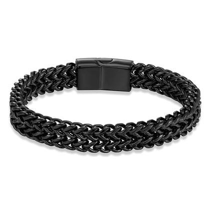 Stainless Steel Double Curb Chain Bracelets