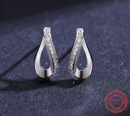 925 Sterling Silver Geometric Earrings