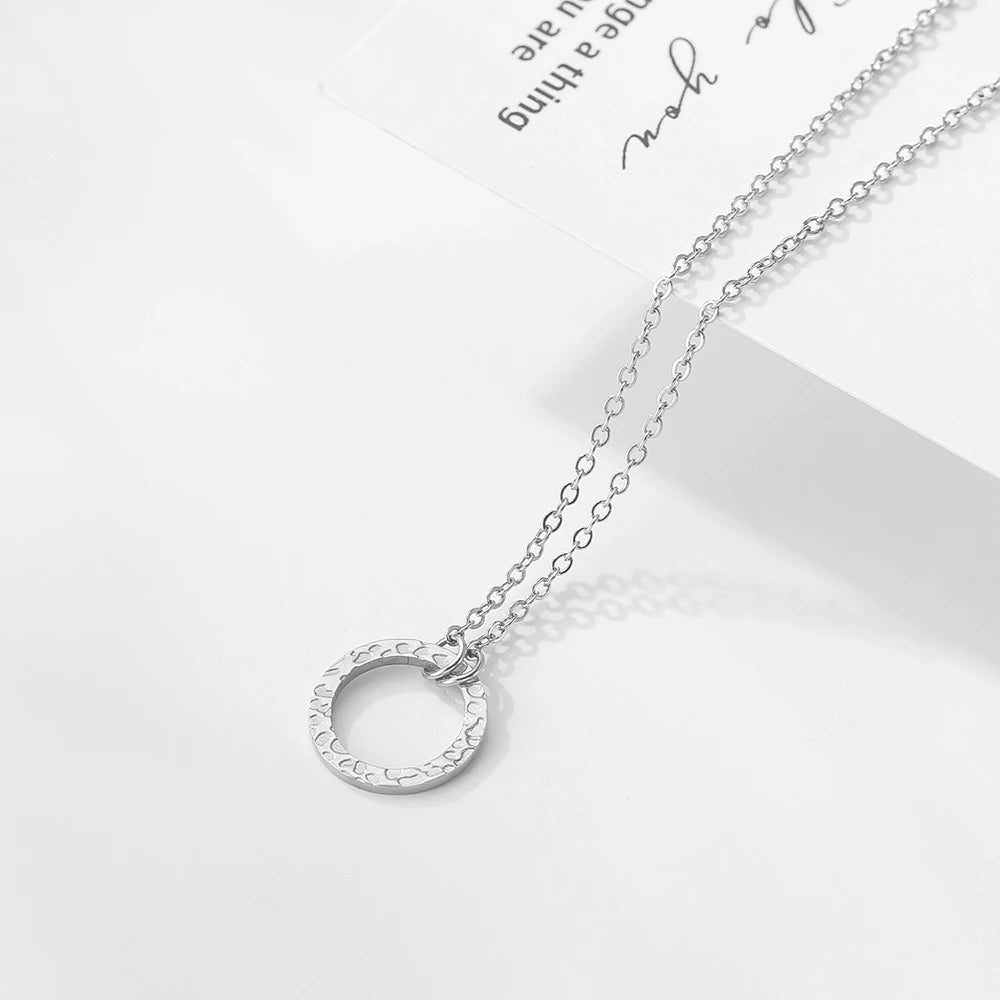 Dainty Stainless Steel Necklace Choker Pendant Necklace