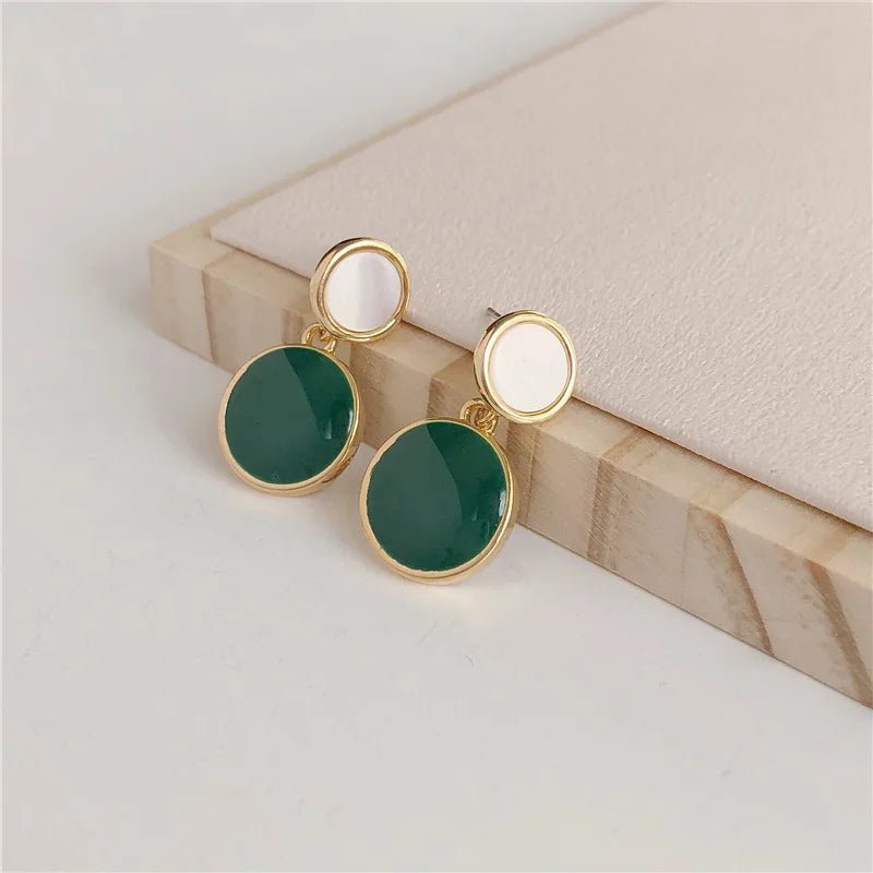 Enamel Drop Earrings (17 Colors)