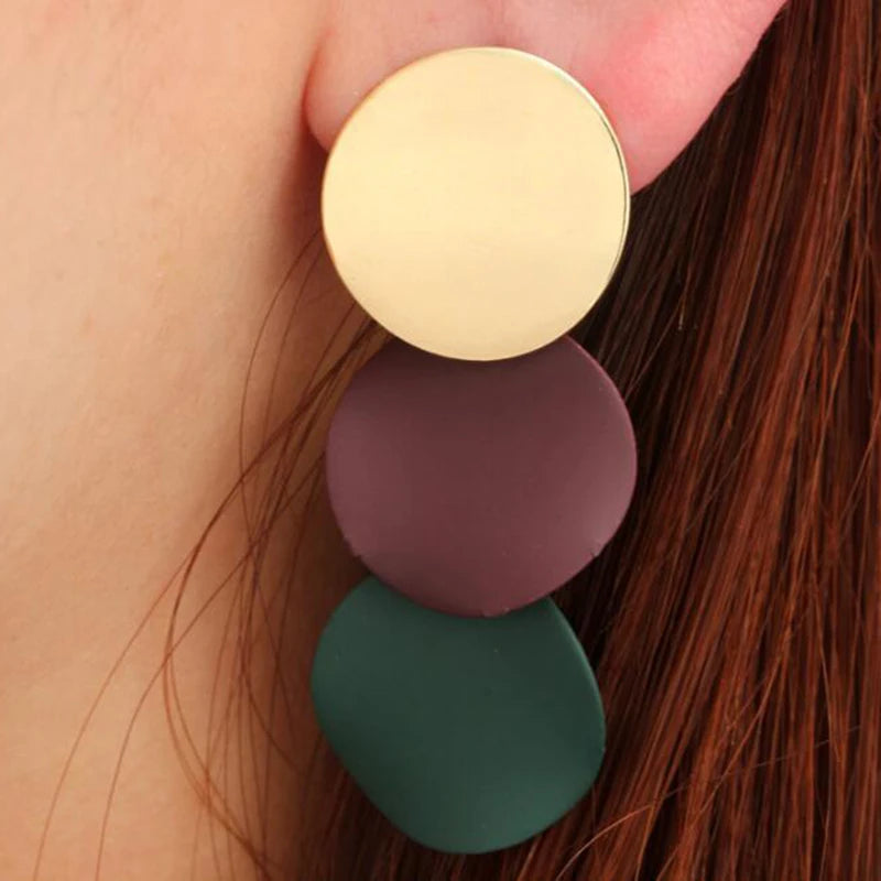 Round Drop Bohemian Earrings