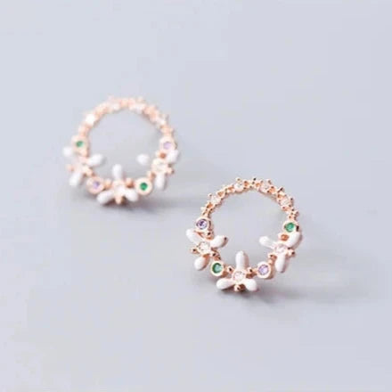 925 Sterling Silver Stud Eearrings (2 Colors)