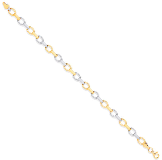 Fancy Two Tone Ladies Bracelet