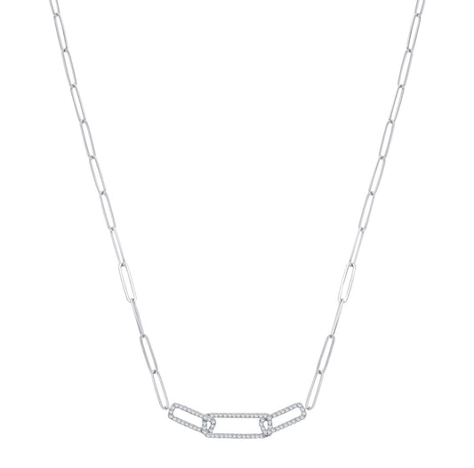 9ct White Gold 0.35ctw Necklace