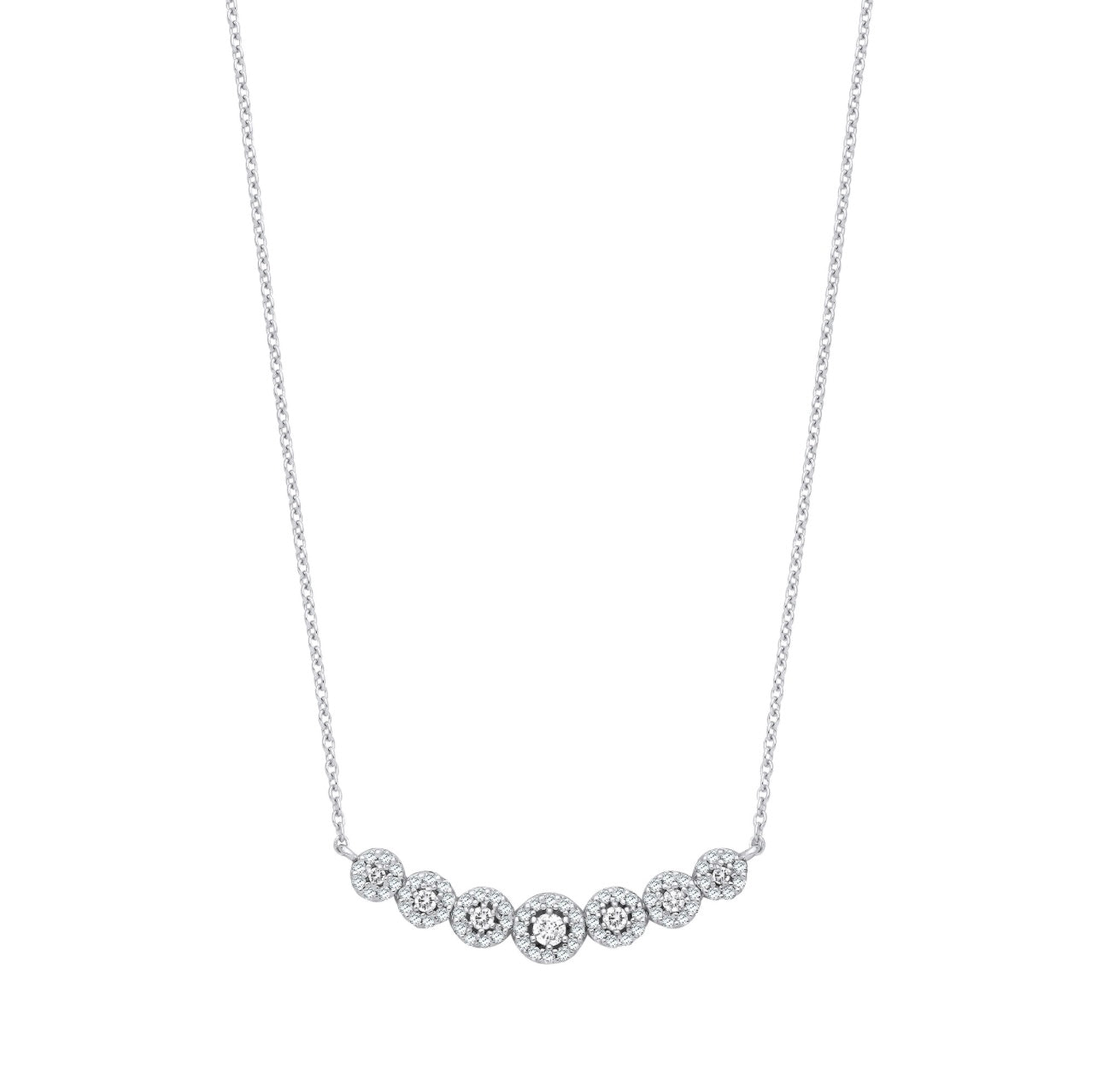 18ct White Gold Necklace 0.50ctw