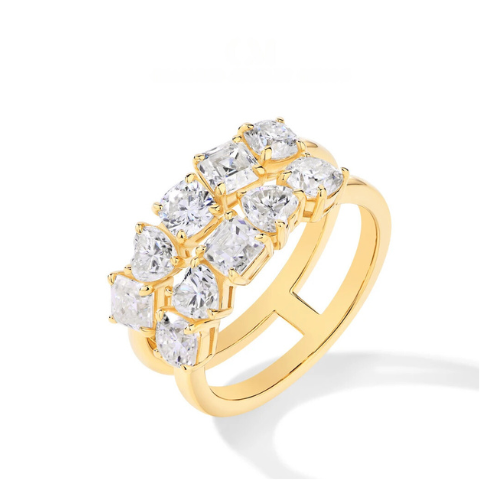 3.2CT Moissanite 925 Silver Or Gold Plated