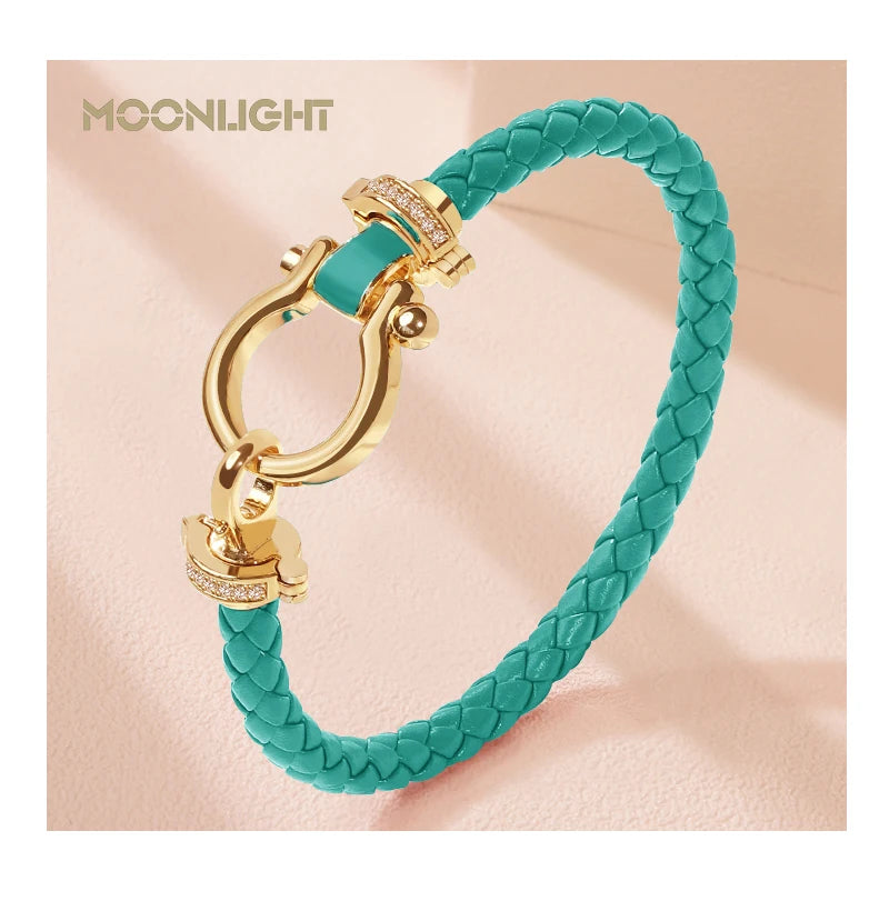 MOONLIGHT Leather Bracelet (Multiple Color Options)