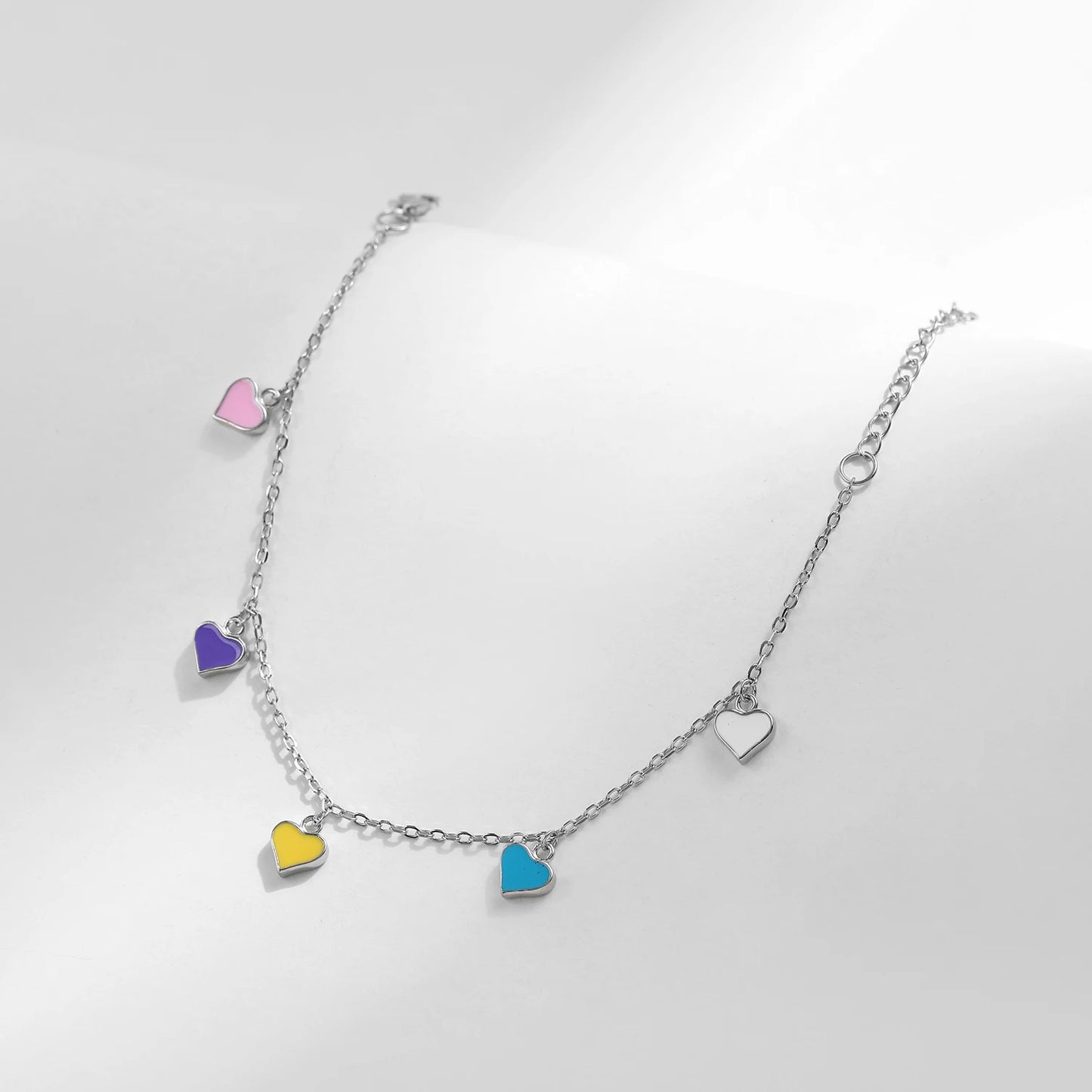 925 Sterling Silver Colorful Enamel Link