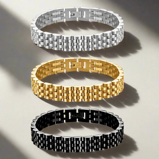 5 Color Choice Stainless Steel Watch Bracelet Style