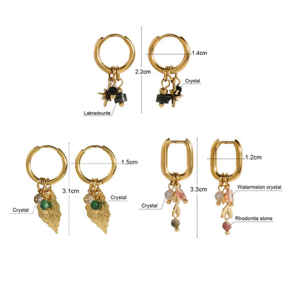 Gold Plated Stainless Hoop Earrings (6 Styles)