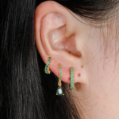 3PCS CZ Earrings Sets