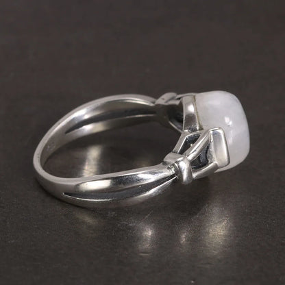 925 Sterling Silver Natural Moonstone Ring