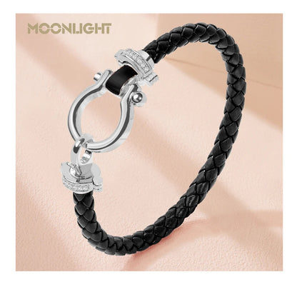 MOONLIGHT Leather Bracelet (Multiple Color Options)