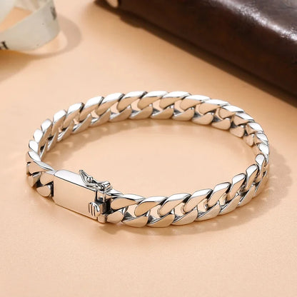 925 Sterling Silver Bracelet/Chains W7-10mm, L16-70cm