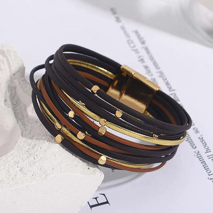 Multilayer Leather Bracelet (12 Color Choice)