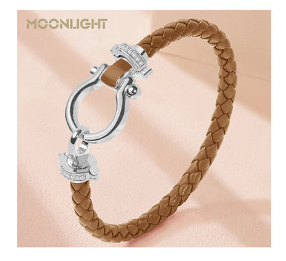 MOONLIGHT Leather Bracelet (Multiple Color Options)