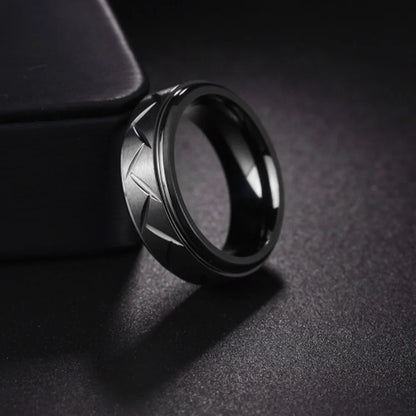 Black Stainless Steel Ring