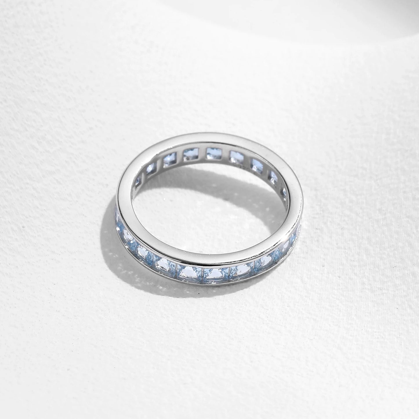 925 Sterling Silver CZ Eternity Band