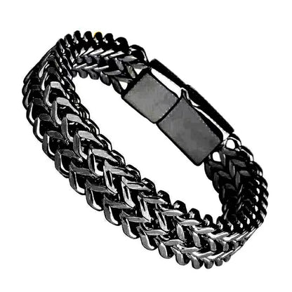 3 Color Choice 10MM Stainless Steel Bracelets 19-23CM