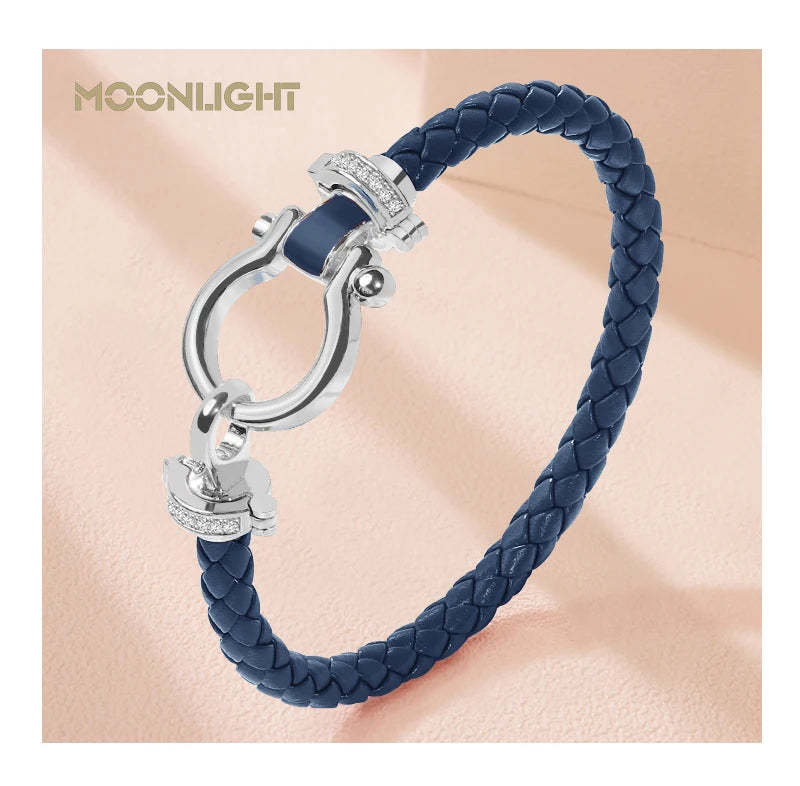 MOONLIGHT Leather Bracelet (Multiple Color Options)