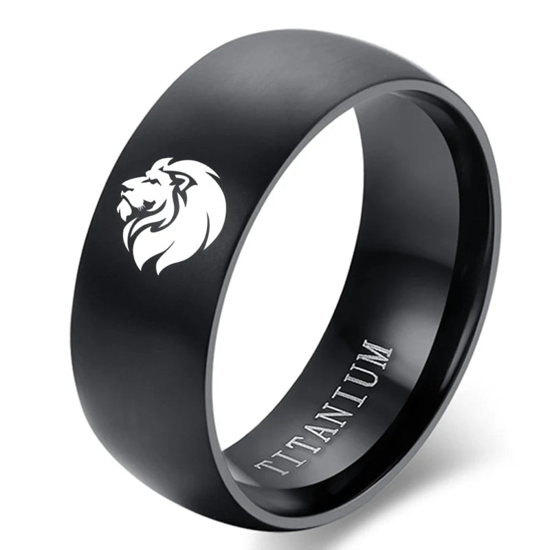 Black Titanium Ring Matte Finished