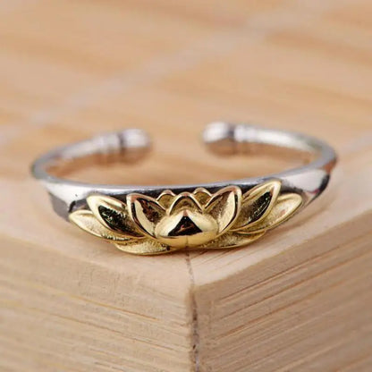 925 Sterling Silver Lotus Rings