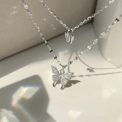 Stainless Steel Butterfly Necklace