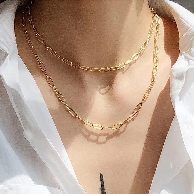 Gold Or Silver Stainless Steel Chains & Pendants (10 Styles)