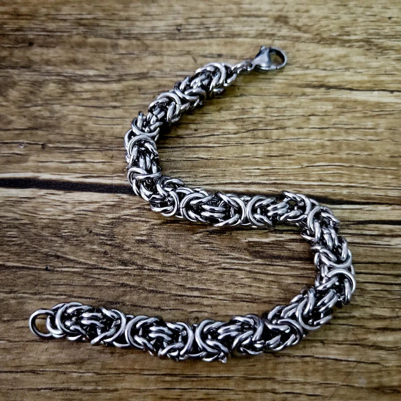 Stainless Steel Byzantine Bracelet