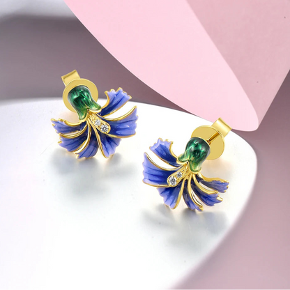 Fioritura della Viola - Earrings