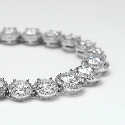 925 Sterling Silver 10ct Moissanite Bracelet